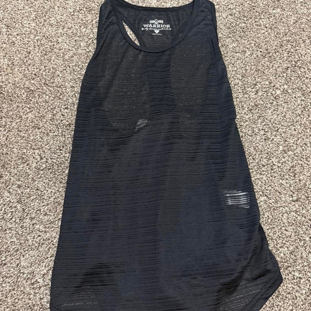 Warrior by Danica Patrick Black Burnout Racerback Tank Top 337TP105 Womens L